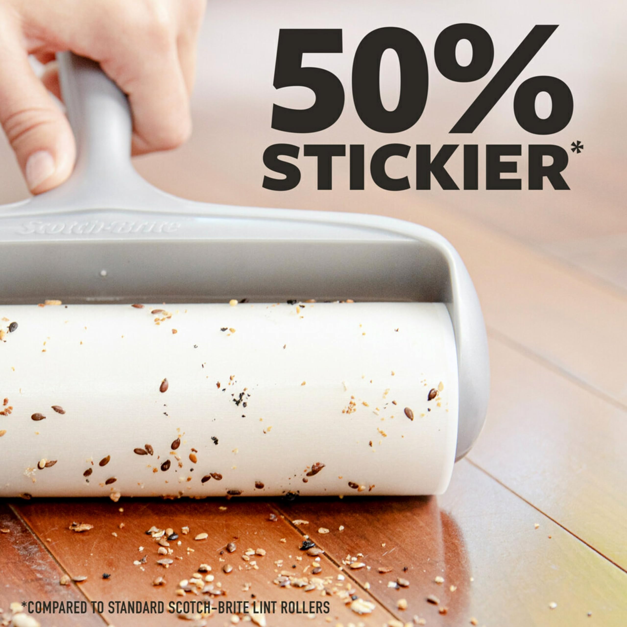 Foto 3 pulgar | Lint Roller Scotch-brite  Superficie Grande  50% Más Adhesiva  60 Hojas - Venta Internacional.