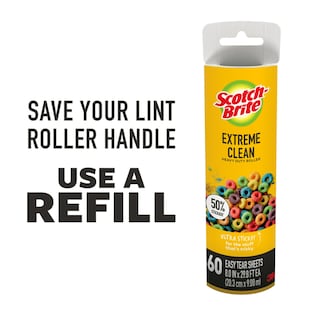 Foto 7 | Lint Roller Scotch-brite Superficie Grande 50% Más Adhesiva 60 Hojas - Venta Internacional.
