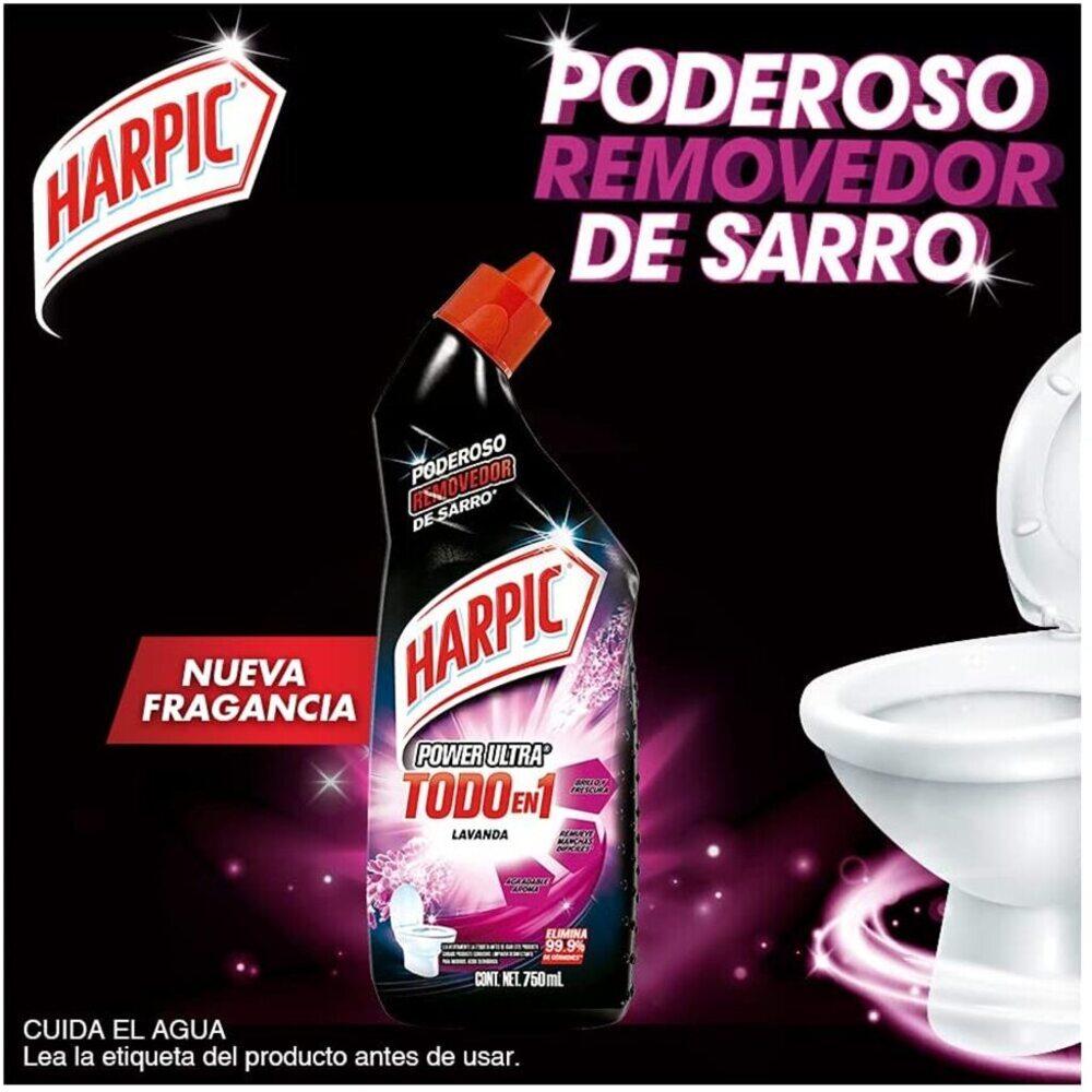 Foto 3 pulgar | Desinfectante Harpic para Inodoros Power Ultra Lavanda 750ml