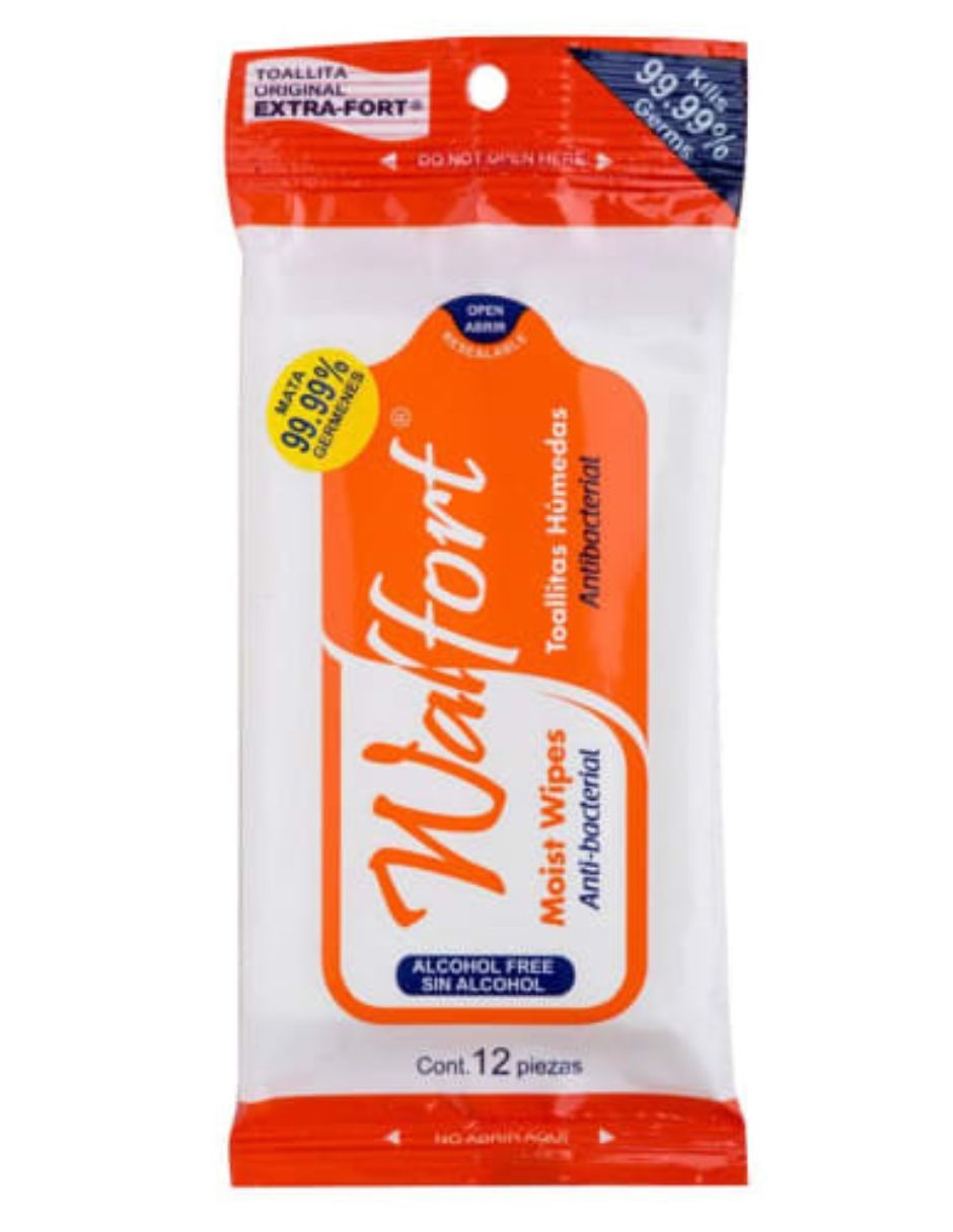 Toallitas Antibacteriales: Aroma Naranja 12 Piezas $137