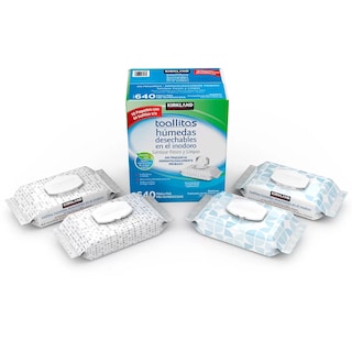 Foto 2 | Toallitas Húmedas Desechables Inodoro Kirkland 640pz