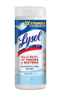 Foto 1 | Toallitas Desinfectantes Lysol Crisp Linen, 35 Unidades, Paquete De 1 - Venta Internacional.