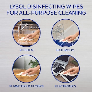 Foto 3 | Toallitas Desinfectantes Lysol Crisp Linen, 35 Unidades, Paquete De 1 - Venta Internacional.