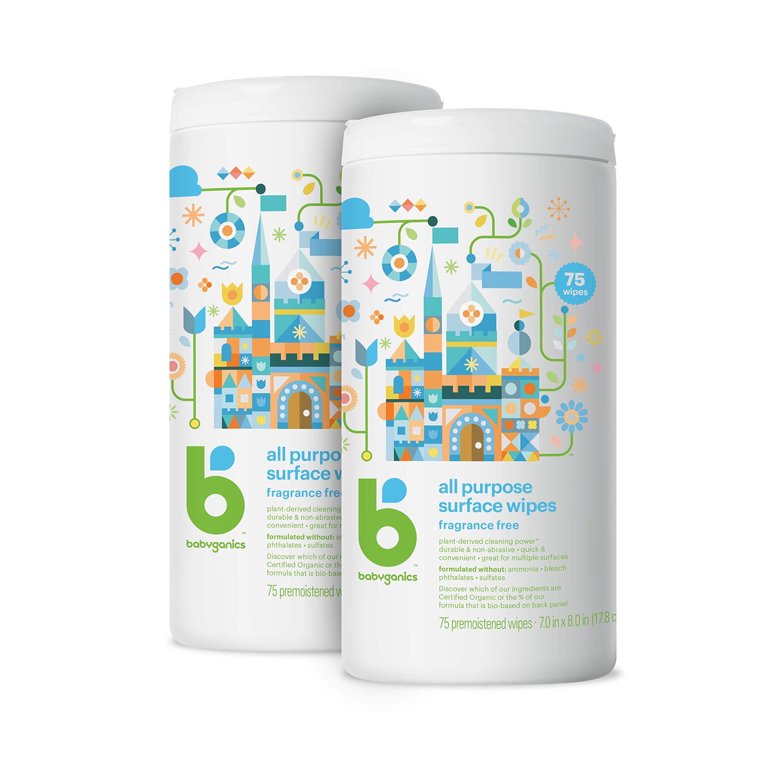Foto 1 | Toallitas Multiusos Para Surface Babyganics  75 Unidades  Sin Fragancia - Venta Internacional.