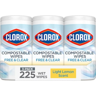 Foto 1 | Toallitas Limpiadoras Clorox Free & Clear Compostables 75 Unidades X3 - Venta Internacional.