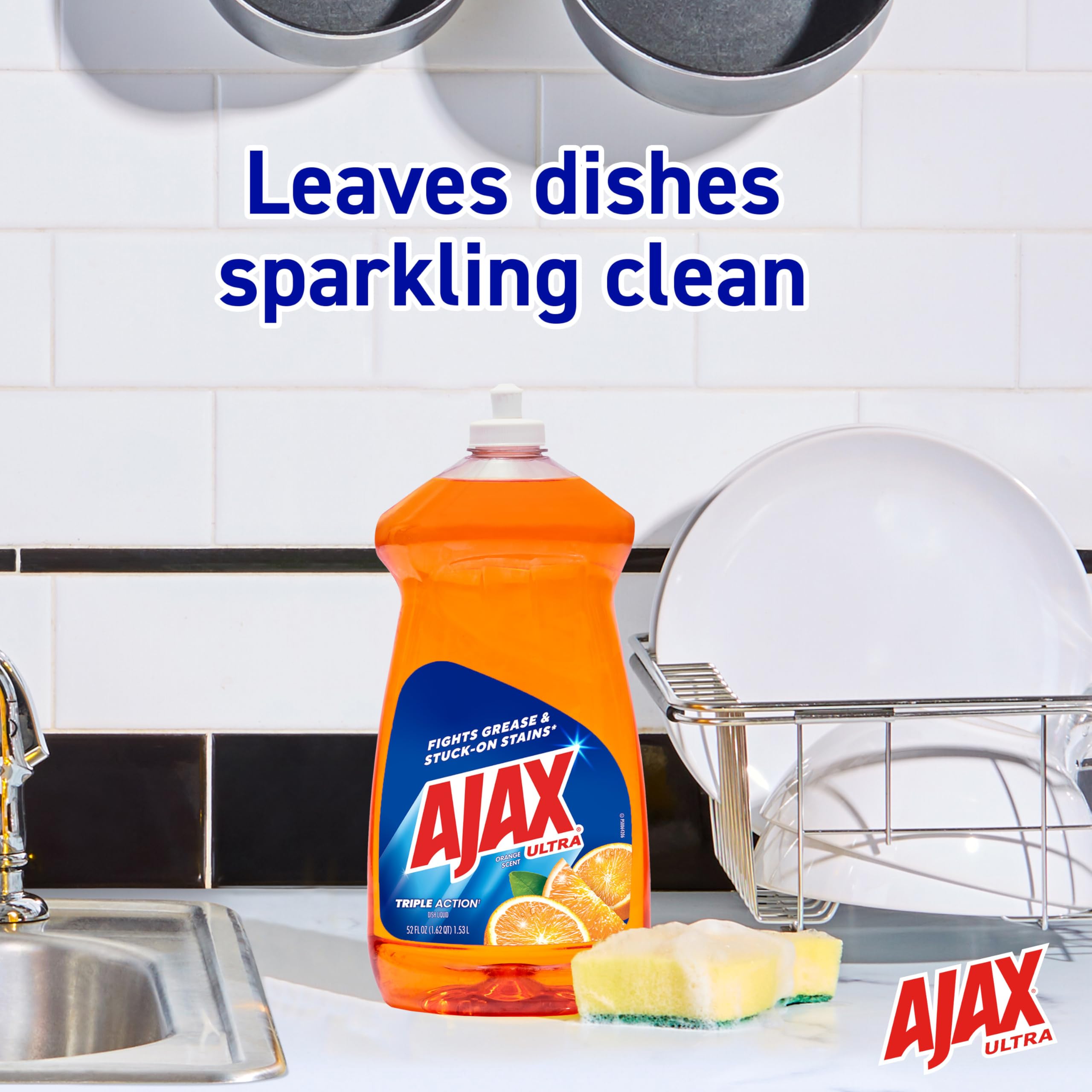 Foto 3 | Líquido Lavavajillas Ajax Triple-action 1,5 L Naranja - Venta Internacional.