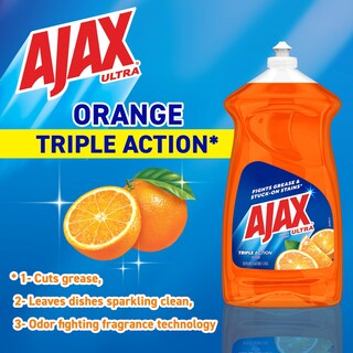Foto 4 | Líquido Lavavajillas Ajax Triple-action 1,5 L Naranja - Venta Internacional.