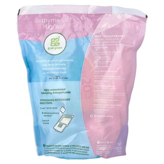 Foto 2 | Detergente Para Lavavajillas En Cápsulas Grab Green Thyme Con Hoja De Higuera 60 Cargas - Venta Internacional.