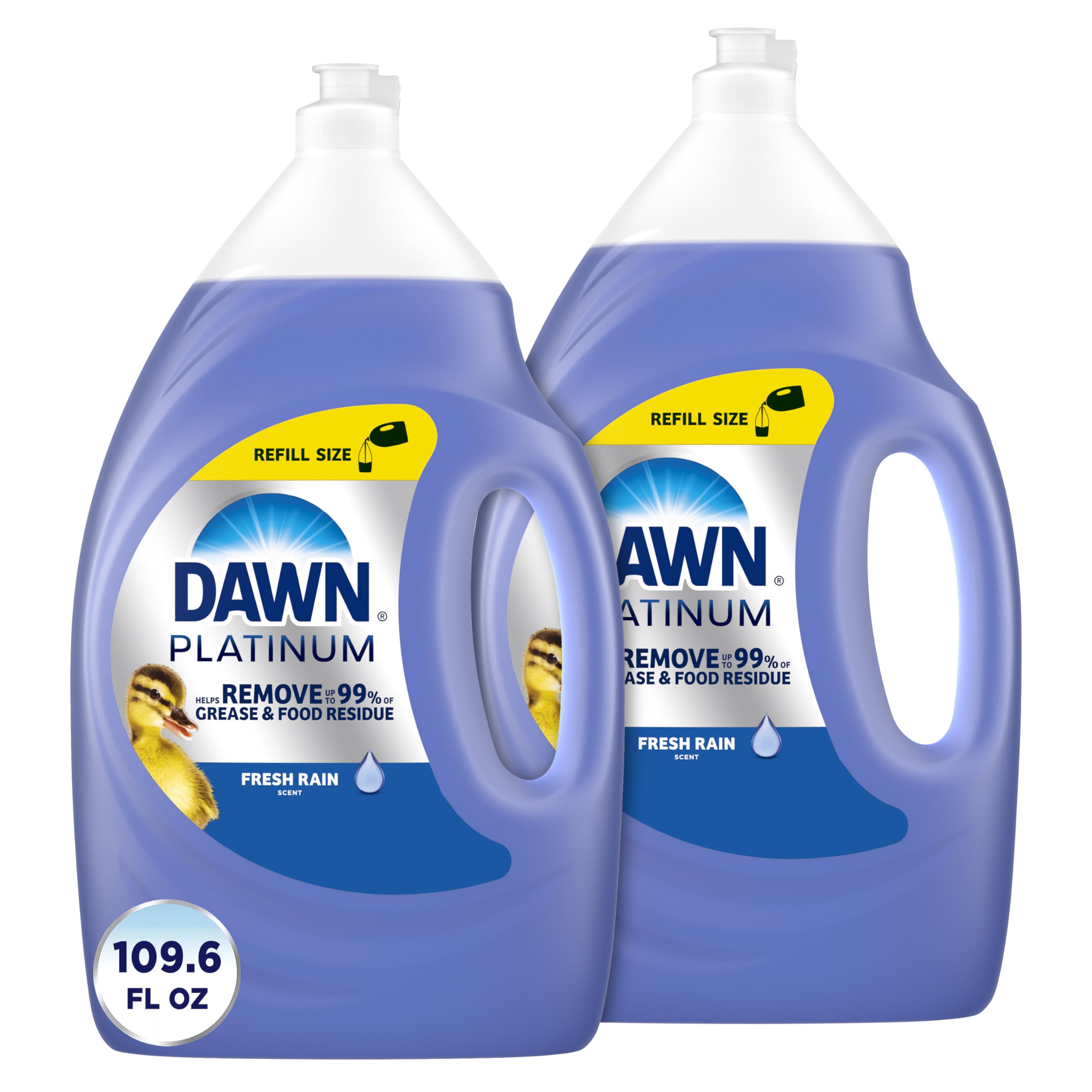 Foto 2 pulgar | Jabón Para Platos Dawn Platinum  Eliminador De Grasa  Lluvia Fresca  2 X 1620 Ml - Venta Internacional.