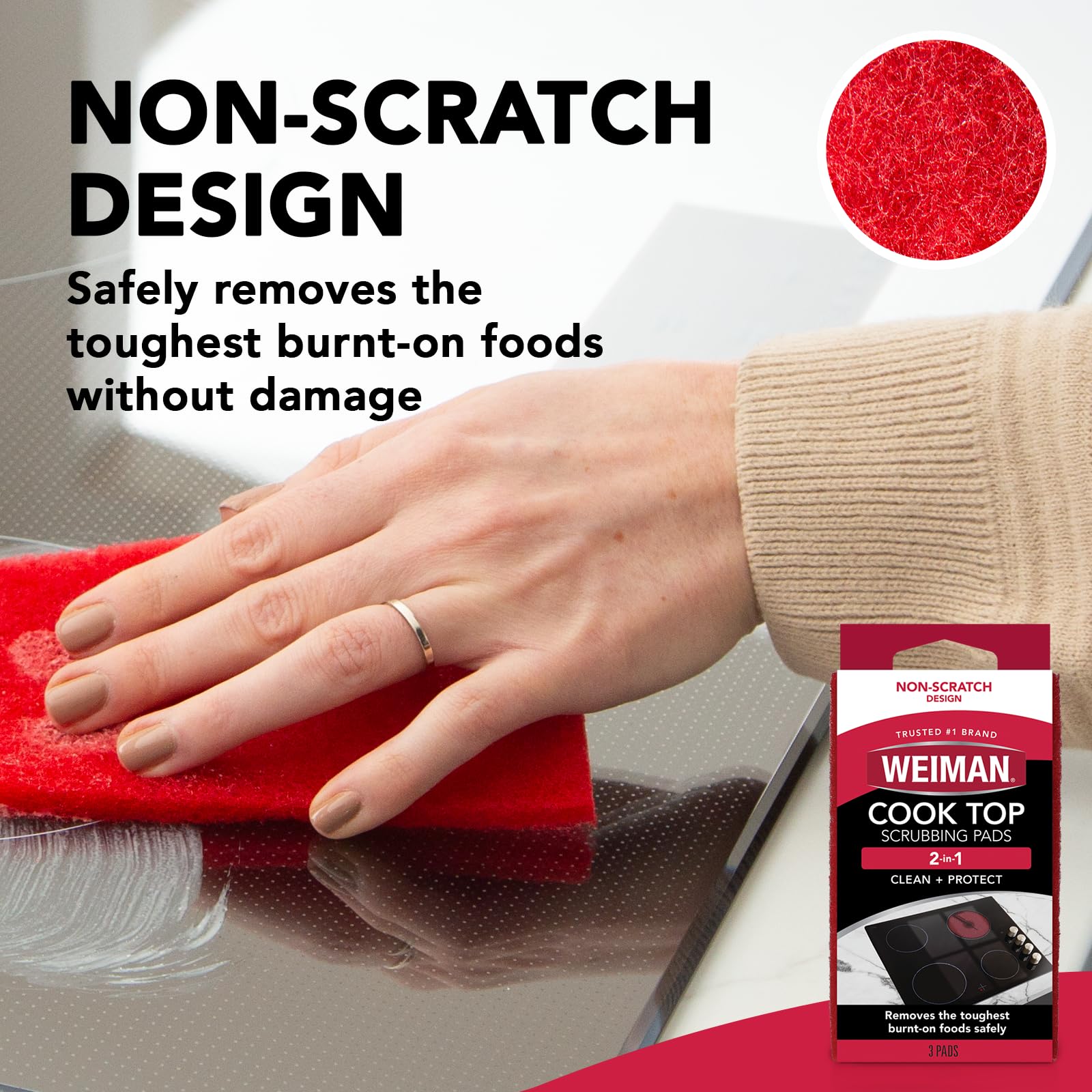 Foto 6 pulgar | Almohadilla Para Fregar Cook Top Weiman Products  3 Unidades X 6 Estuches - Venta Internacional.