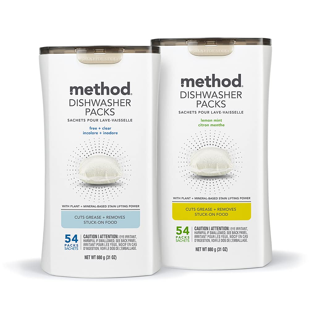 Foto 8 pulgar | Paquetes De Detergente Para Lavavajillas Method Lemon Mint  54 Tabletas X 2 - Venta Internacional.