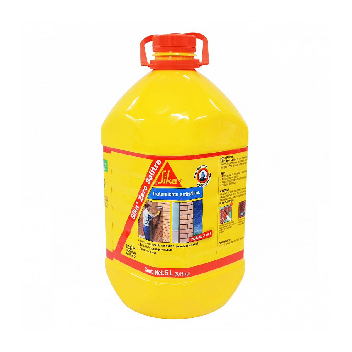 Foto 1 | Eliminador Salitre Humedad Sika (5 Lt) Zero Salitre Pet
