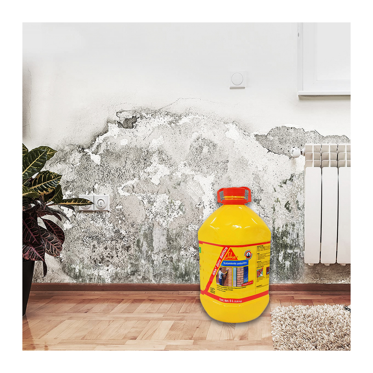 Foto 5 | Eliminador Salitre Humedad Sika (5 Lt) Zero Salitre Pet