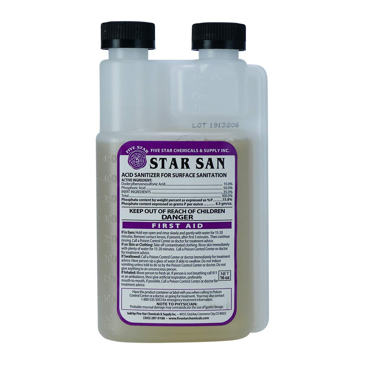 Foto 1 | Brew Sanitizer Five Star Star San, 473 Ml, Con Alto Contenido De Espuma - Venta Internacional.