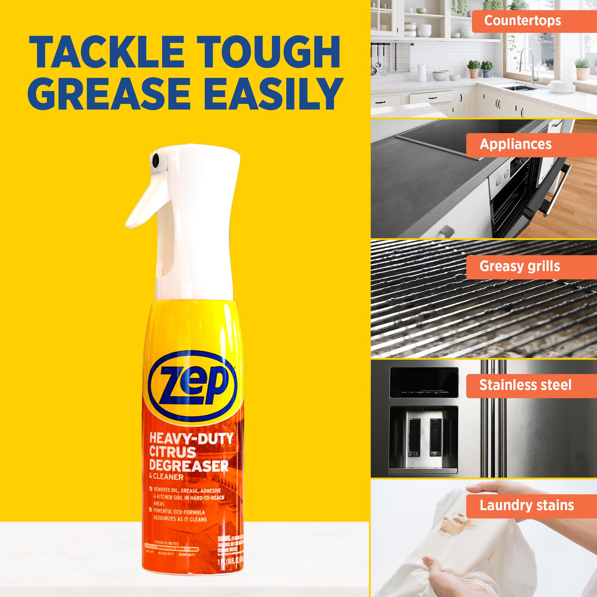 Foto 8 pulgar | Desengrasante Y Limpiador Mist Zep Heavy Duty Citrus 480 Ml - Venta Internacional.