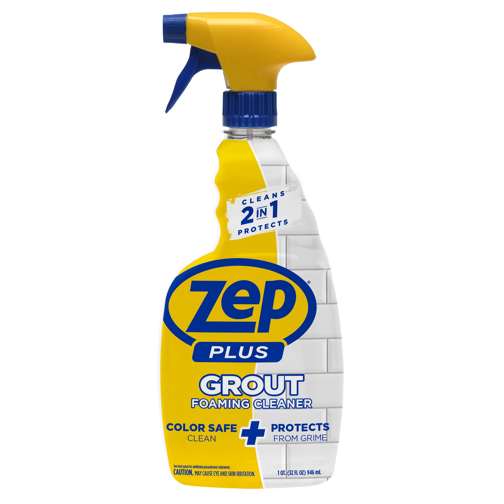 Foto 2 pulgar | Beneficios 2 En 1 Del Limpiador Espumoso Para Lechada Zep Plus R54212 946 Ml - Venta Internacional.