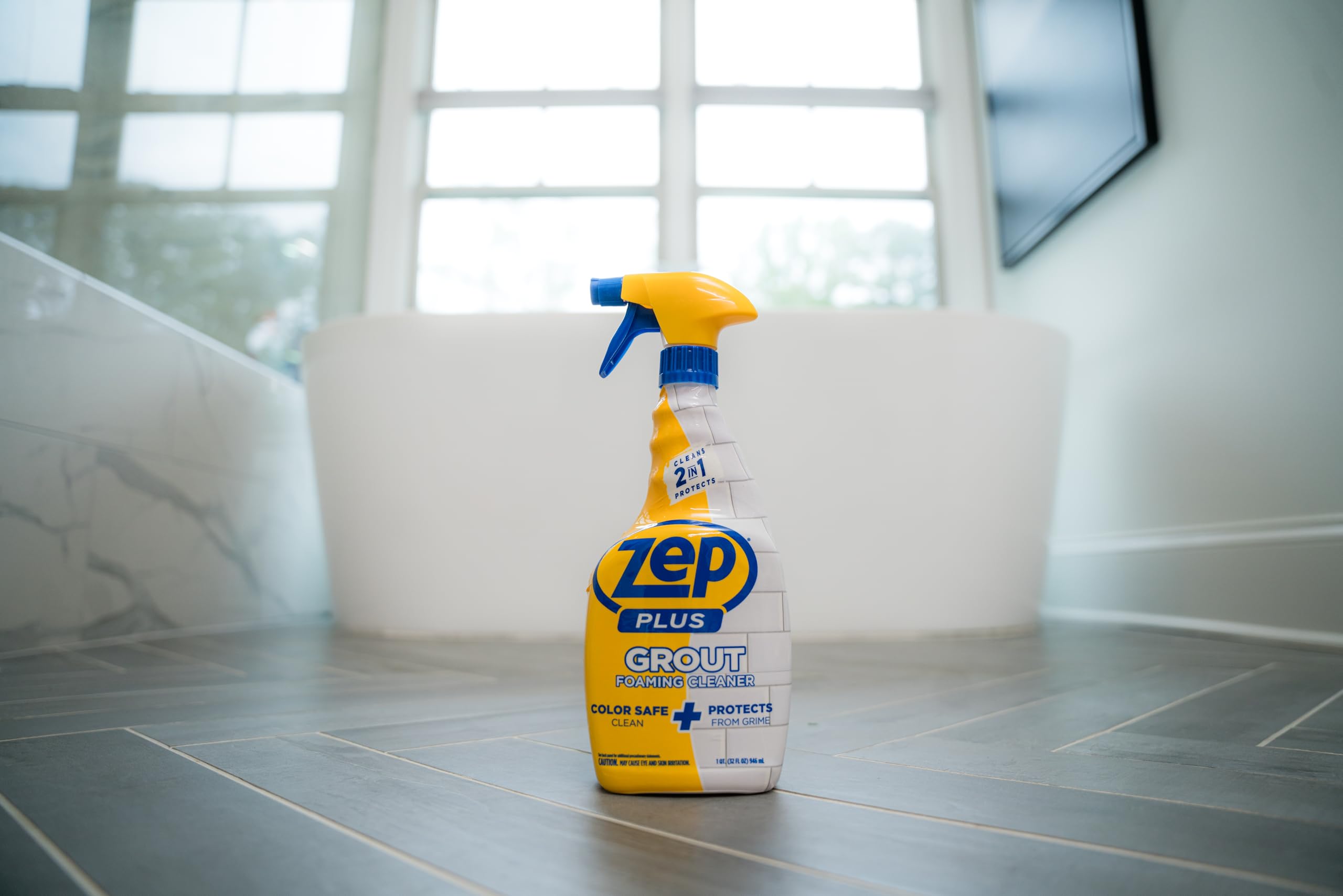 Foto 3 pulgar | Beneficios 2 En 1 Del Limpiador Espumoso Para Lechada Zep Plus R54212 946 Ml - Venta Internacional.