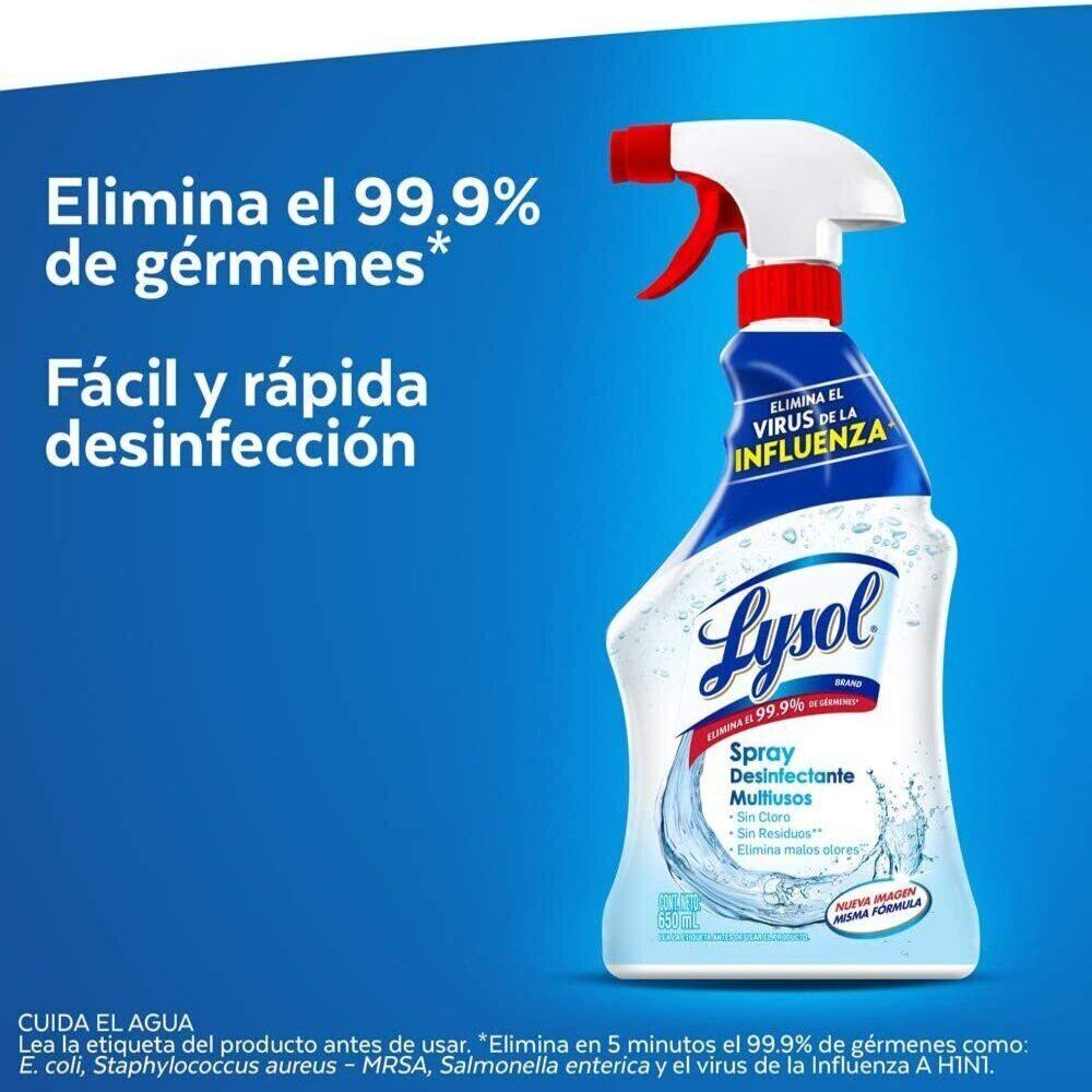 Foto 3 pulgar | Desinfectante Multiusos Lysol En Spray 650 Ml