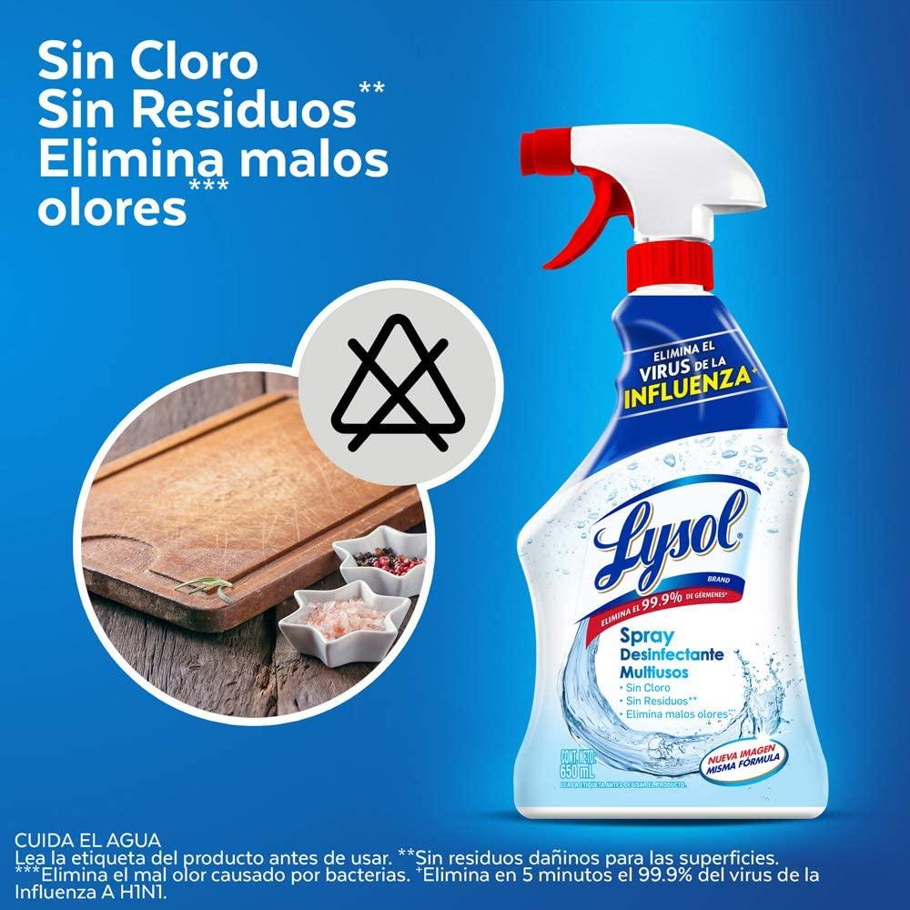 Foto 4 pulgar | Desinfectante Multiusos Lysol En Spray 650 Ml