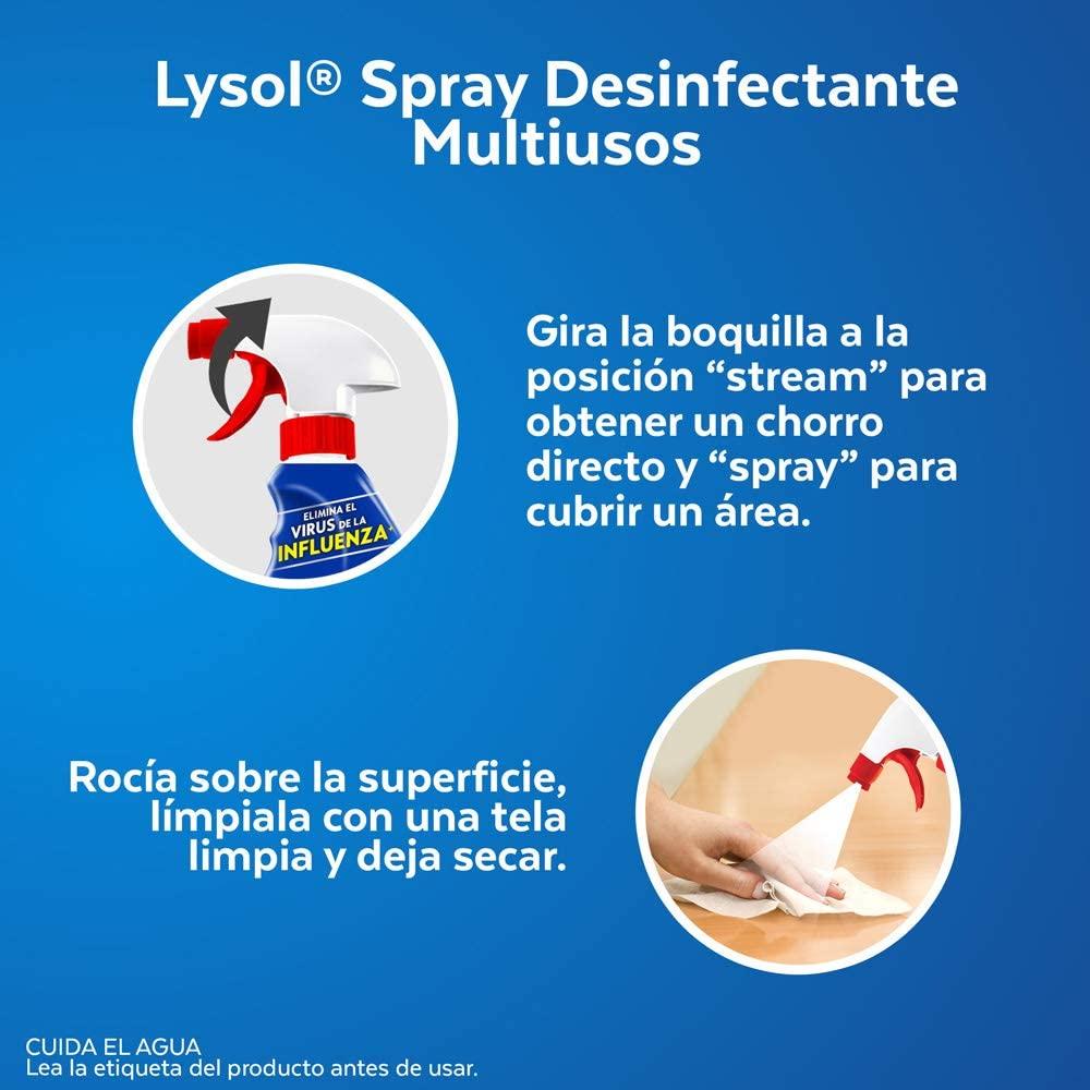 Foto 5 | Desinfectante Multiusos Lysol En Spray 650 Ml