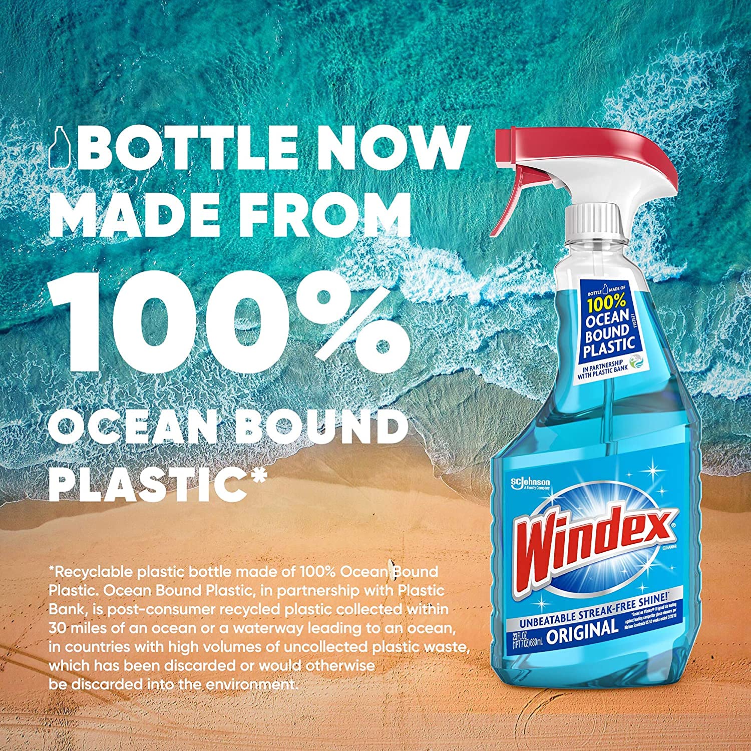 Foto 3 pulgar | Limpiador De Vidrios Windex Original, Recarga De 5 Litros Y Aerosol Activador De 950 Ml - Venta Internacional.
