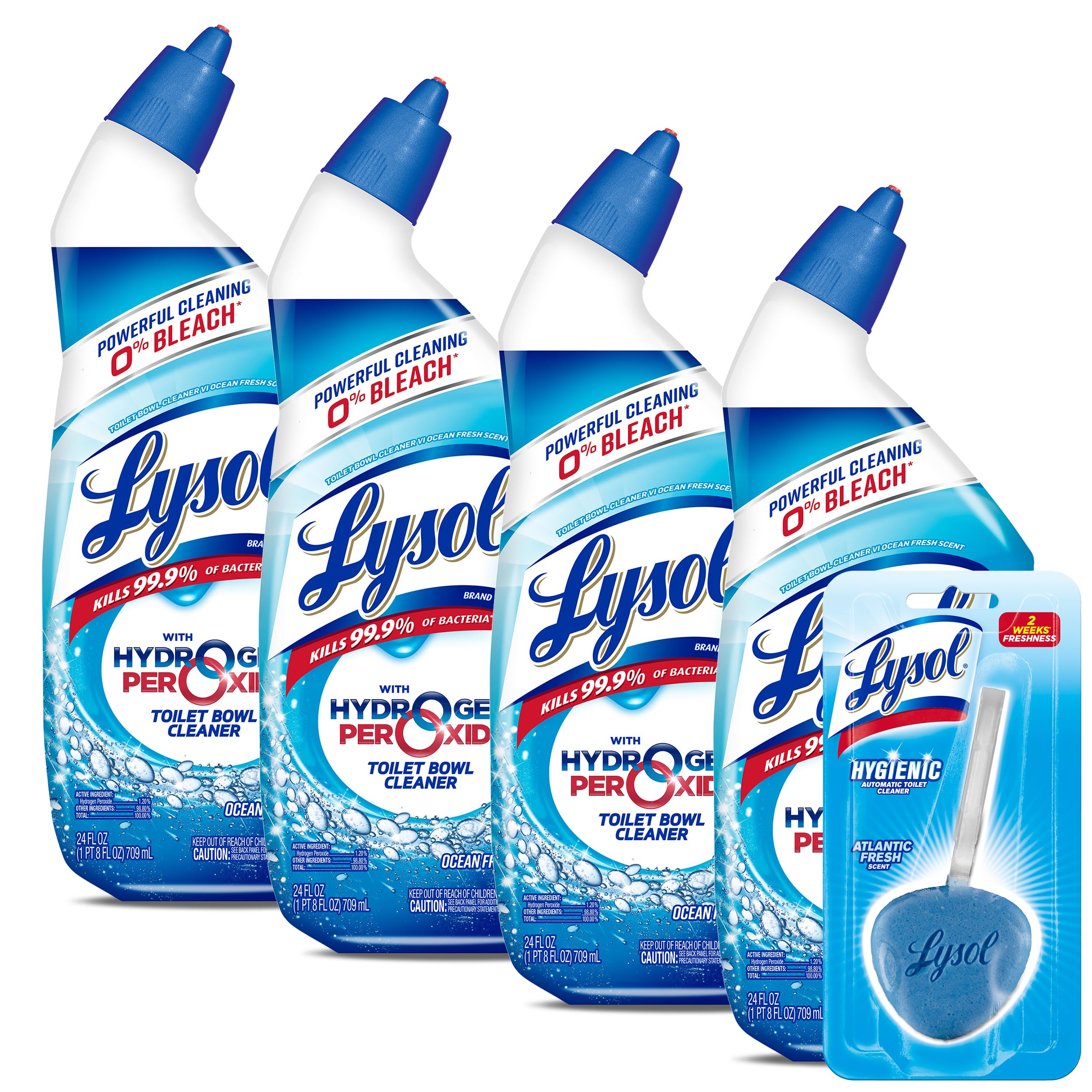 Foto 2 pulgar | Limpiador para Inodoros Lysol Hydrogen Peroxide Fresh 4 Piezas - Venta Internacional
