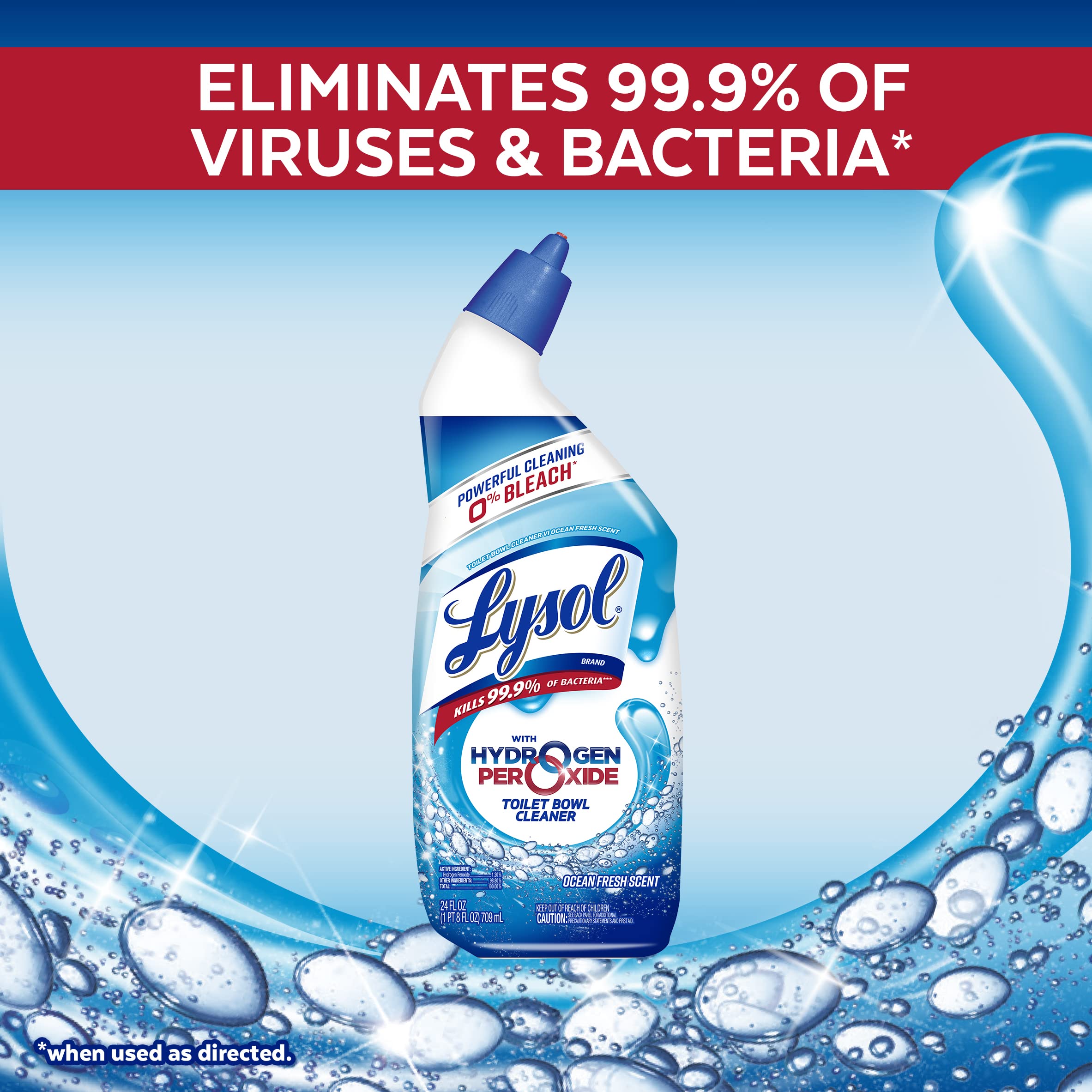 Foto 4 | Limpiador para Inodoros Lysol Hydrogen Peroxide Fresh 4 Piezas - Venta Internacional
