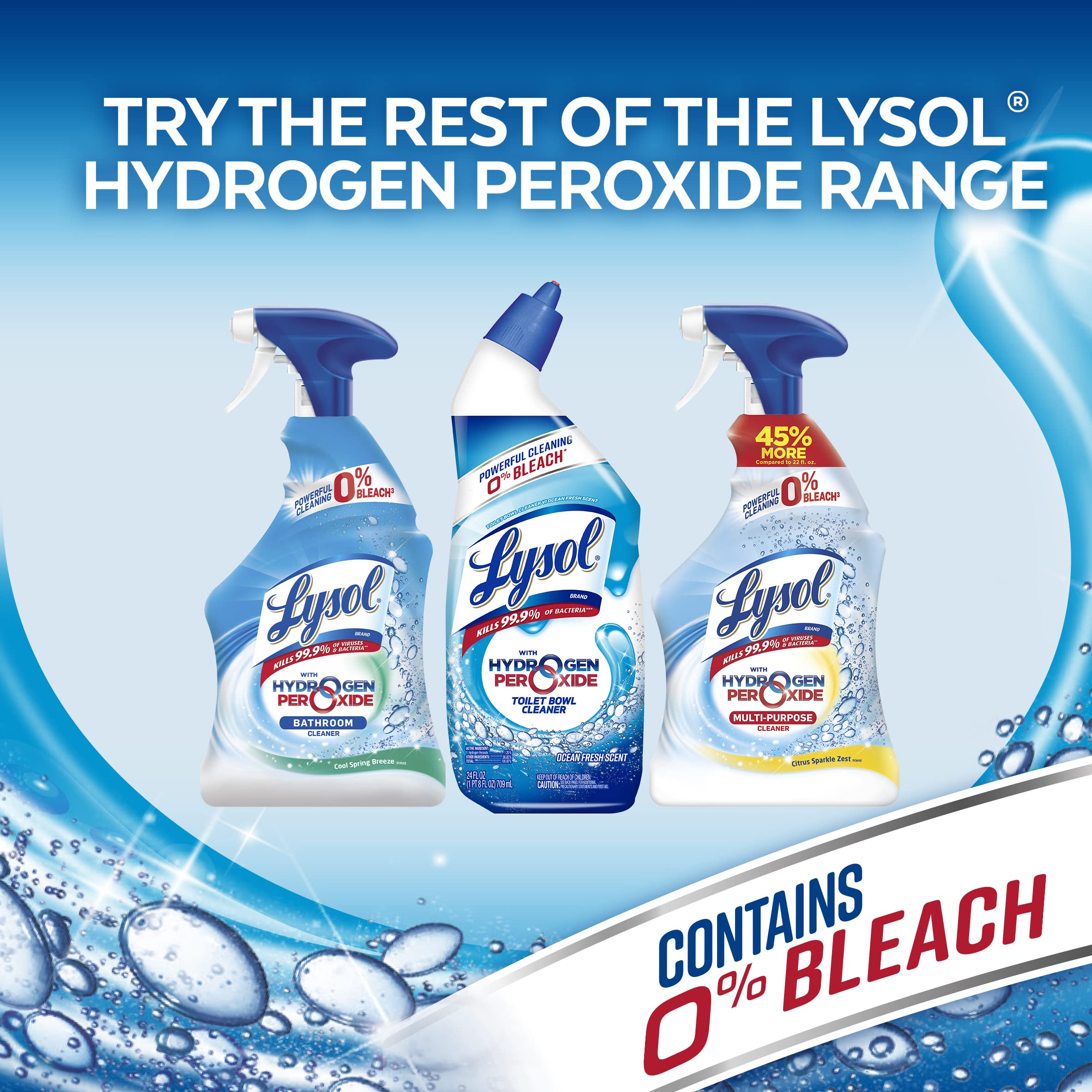Foto 8 pulgar | Limpiador para Inodoros Lysol Hydrogen Peroxide Fresh 4 Piezas - Venta Internacional