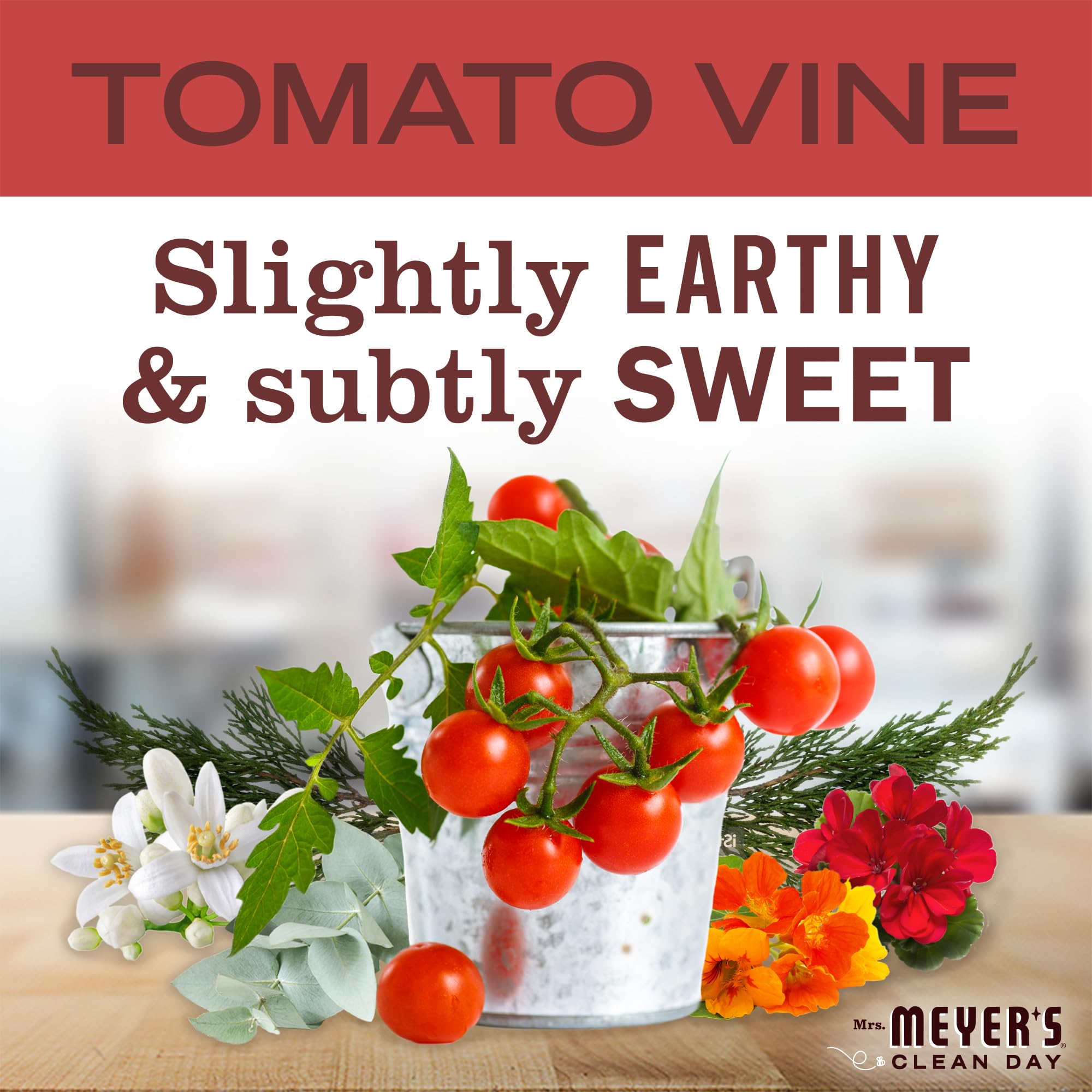 Foto 3 pulgar | Limpiador Diario Mrs. Meyer's Clean Day Tomato Vine 480 Ml (x3) - Venta Internacional.