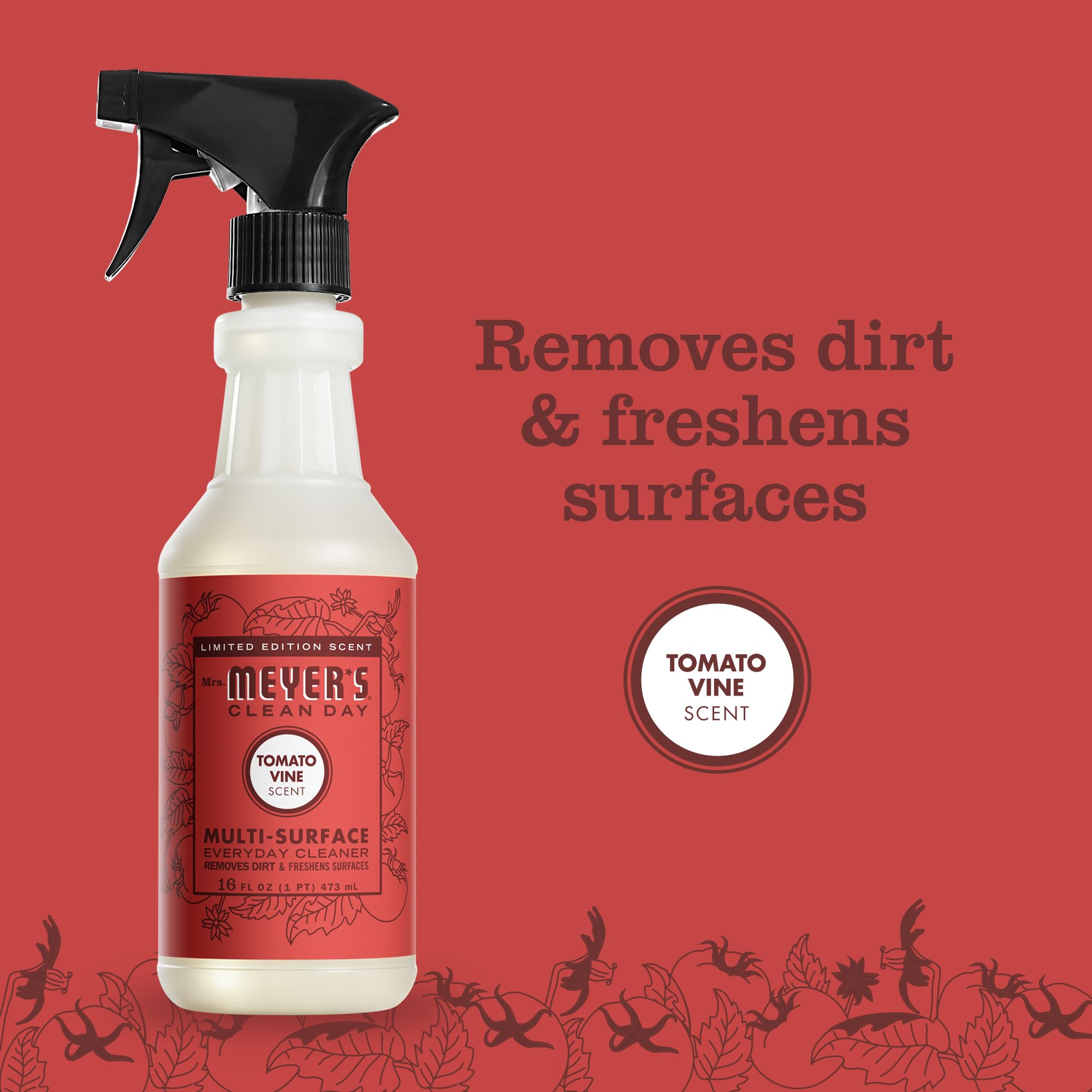 Foto 5 pulgar | Limpiador Diario Mrs. Meyer's Clean Day Tomato Vine 480 Ml (x3) - Venta Internacional.