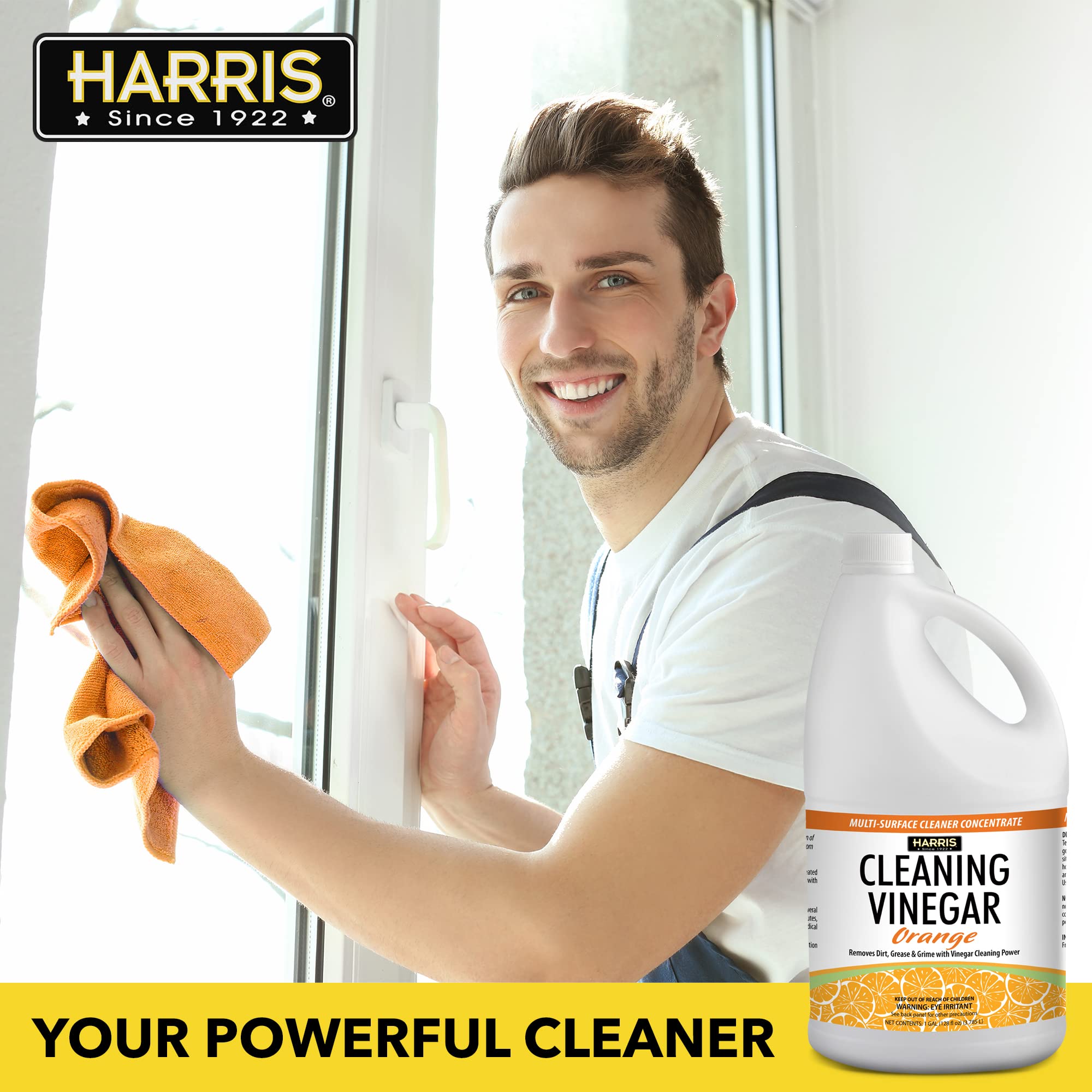 Foto 4 | Limpiador De Superficies Harris  Vinagre De Limpieza  3 8 L (naranja) Con Embudo - Venta Internacional.