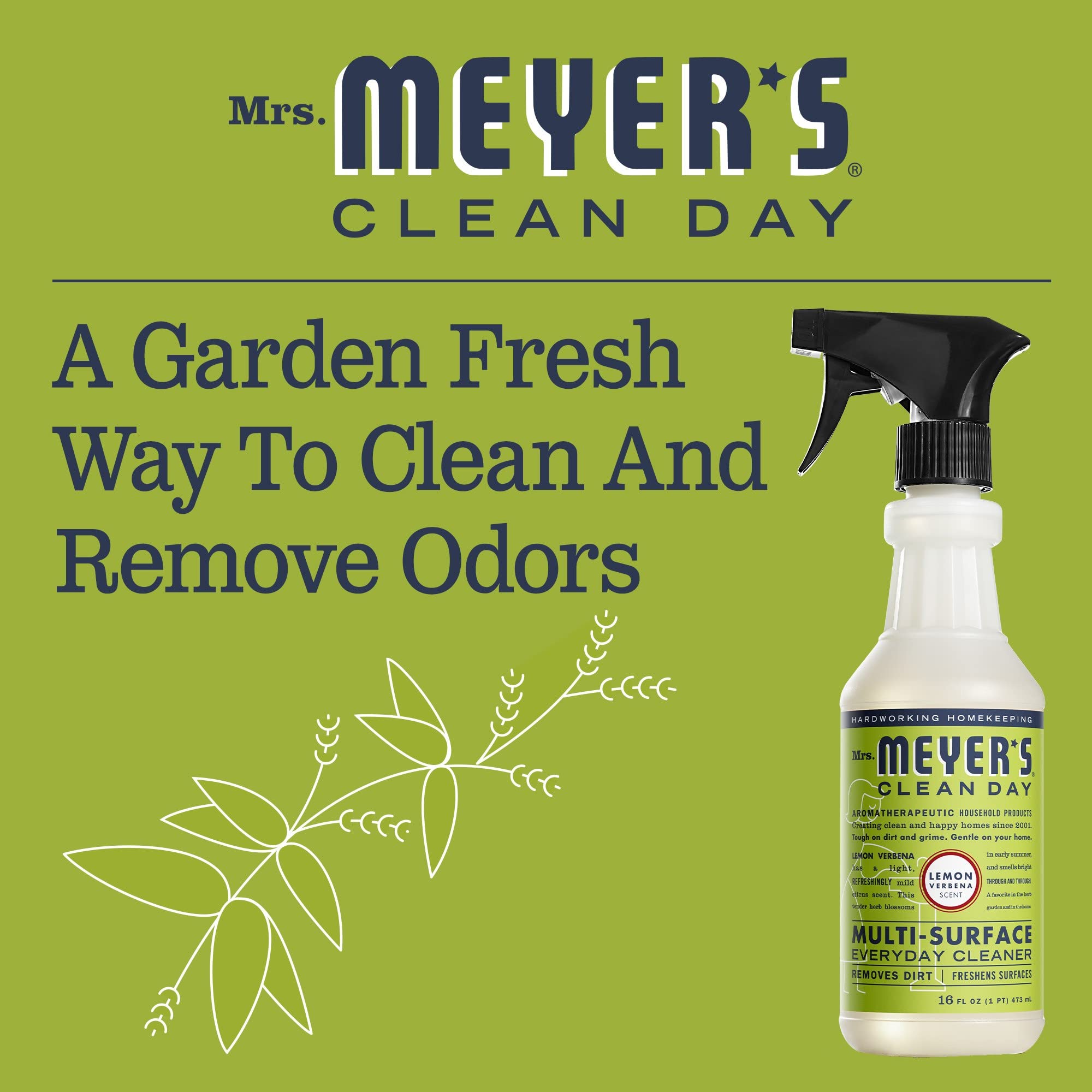 Foto 7 pulgar | Spray Limpiador Multiusos Mrs. Meyer's Clean Day Lemon 473 Ml X 3 - Venta Internacional.
