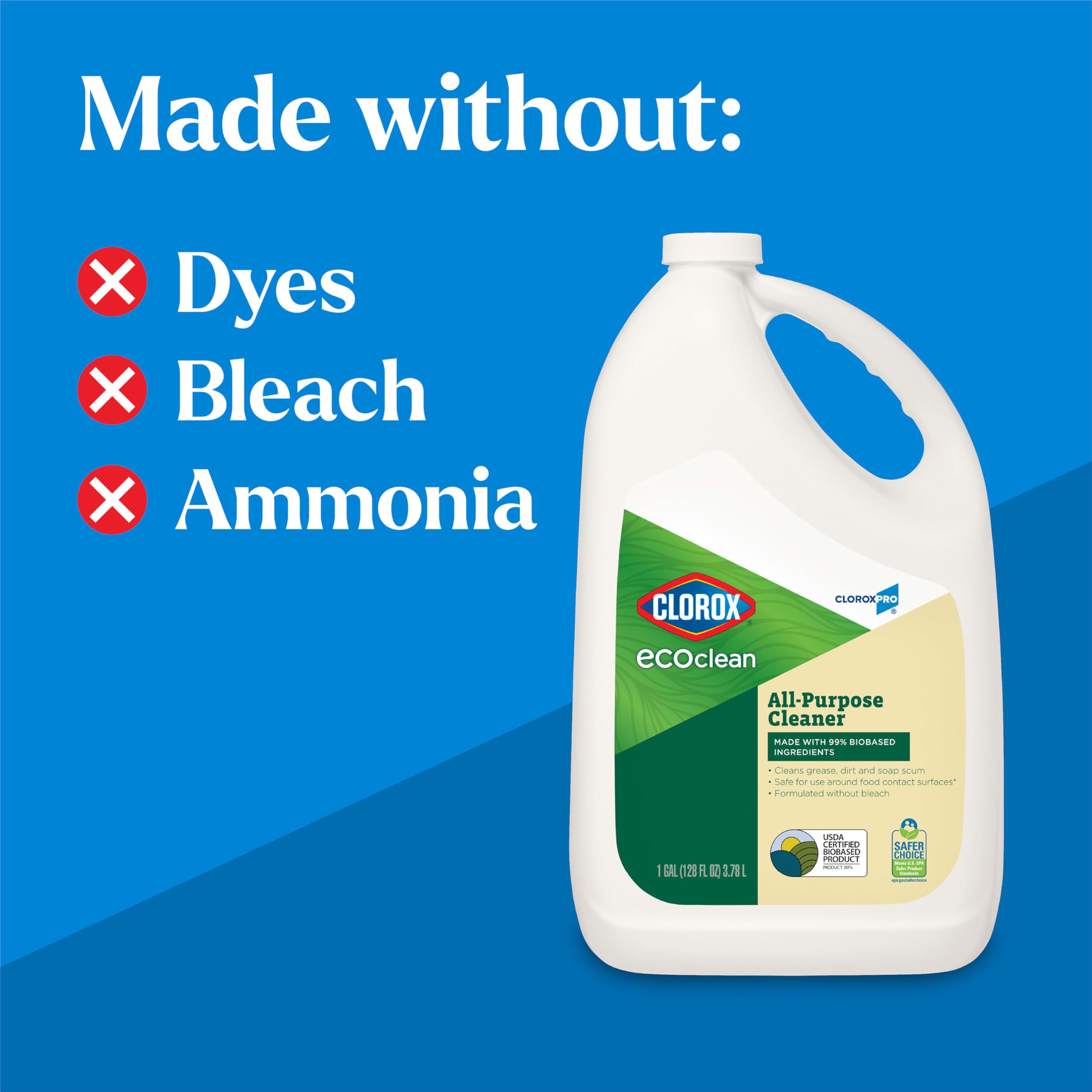 Foto 7 pulgar | Recambio De Limpiador Multiusos Cloroxpro Clorox Ecoclean 3.8l - Venta Internacional.