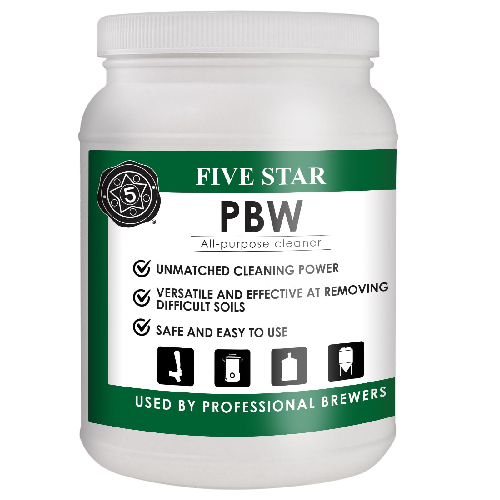 Foto 2 pulgar | Limpiador Alcalino Cleanser Five Star Pbw De 1 8 Kg - Venta Internacional.