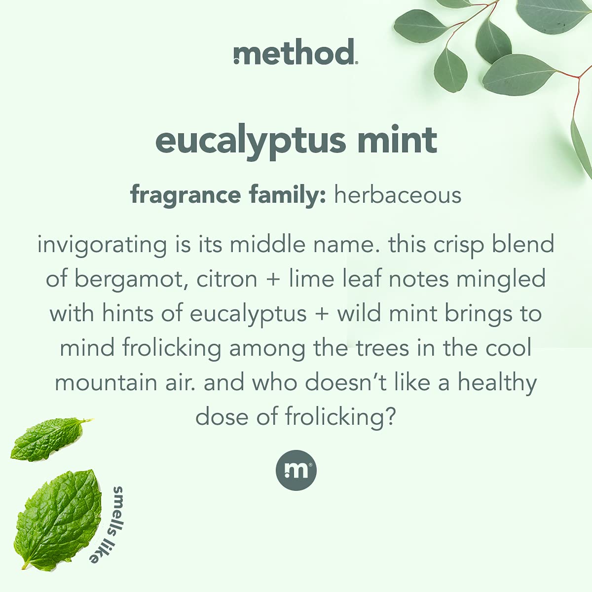 Foto 4 pulgar | Limpiador De Ducha En Aerosol Method Daily Eucalyptus Mint 800 Ml X4 - Venta Internacional.