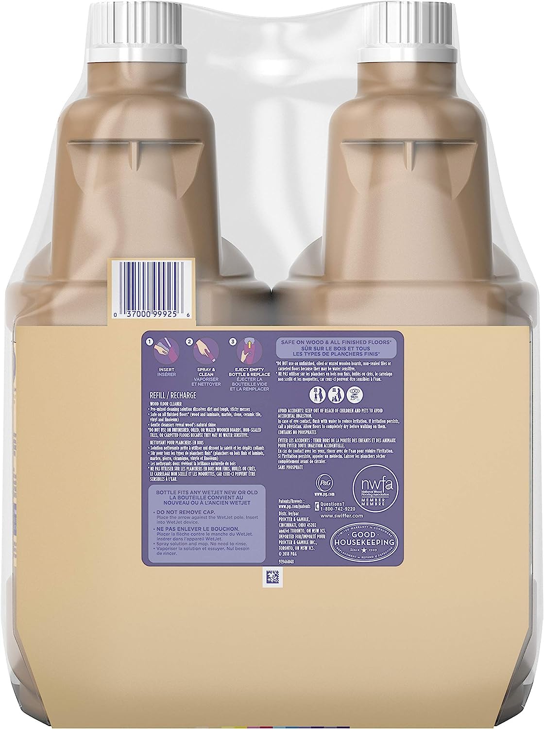 Foto 2 | Solución Limpiadora De Suelos De Madera  Recambio Swiffer Wetjet  1 25 L - Venta Internacional.