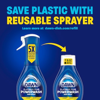 Foto 7 | Cleaning Supplies Dawn Powerwash Jabón En Aerosol Para Platos Limón - Venta Internacional.