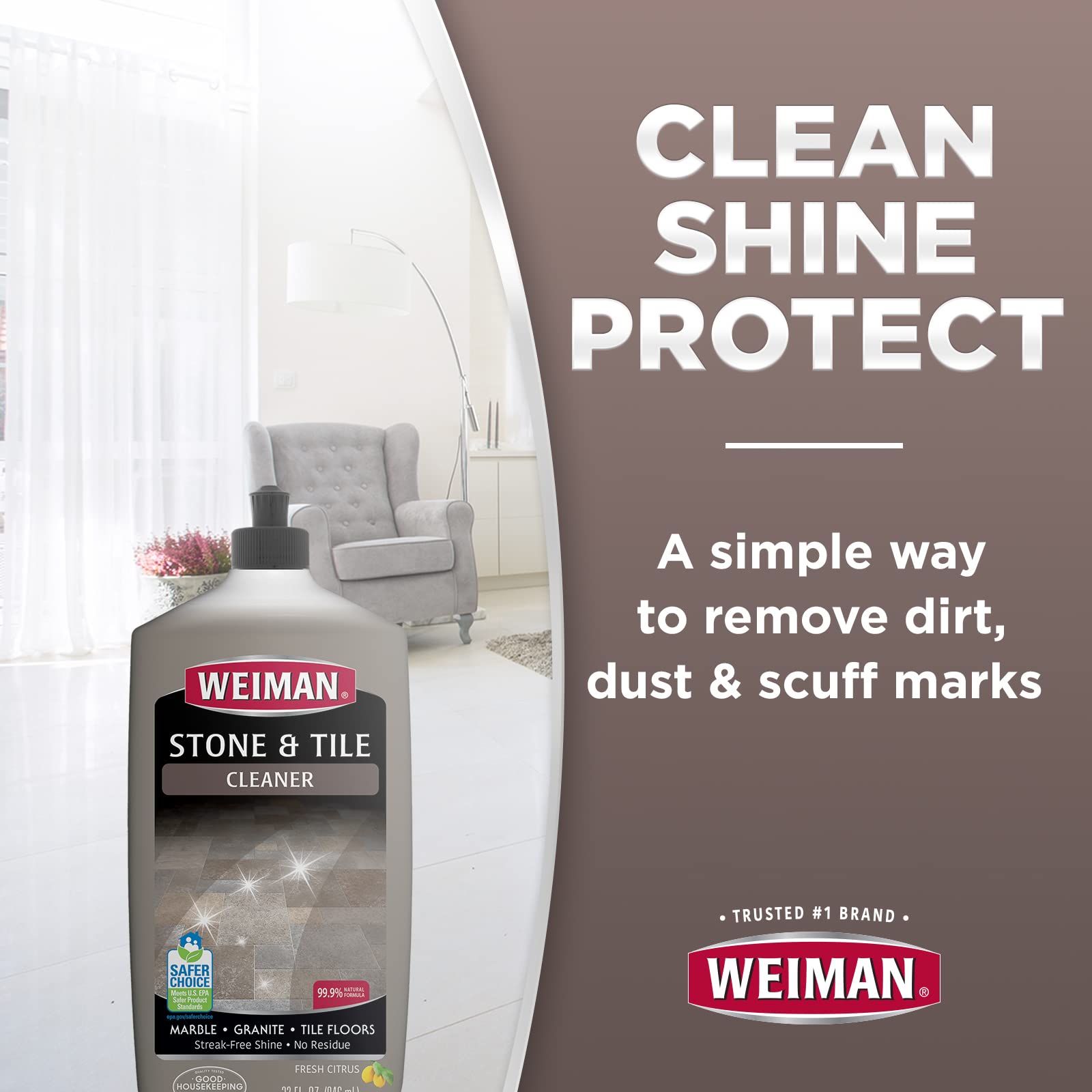 Foto 4 pulgar | Cleaner Weiman Stone Para Baldosas Y Laminados  960 Ml  Paquete De 2 - Venta Internacional.