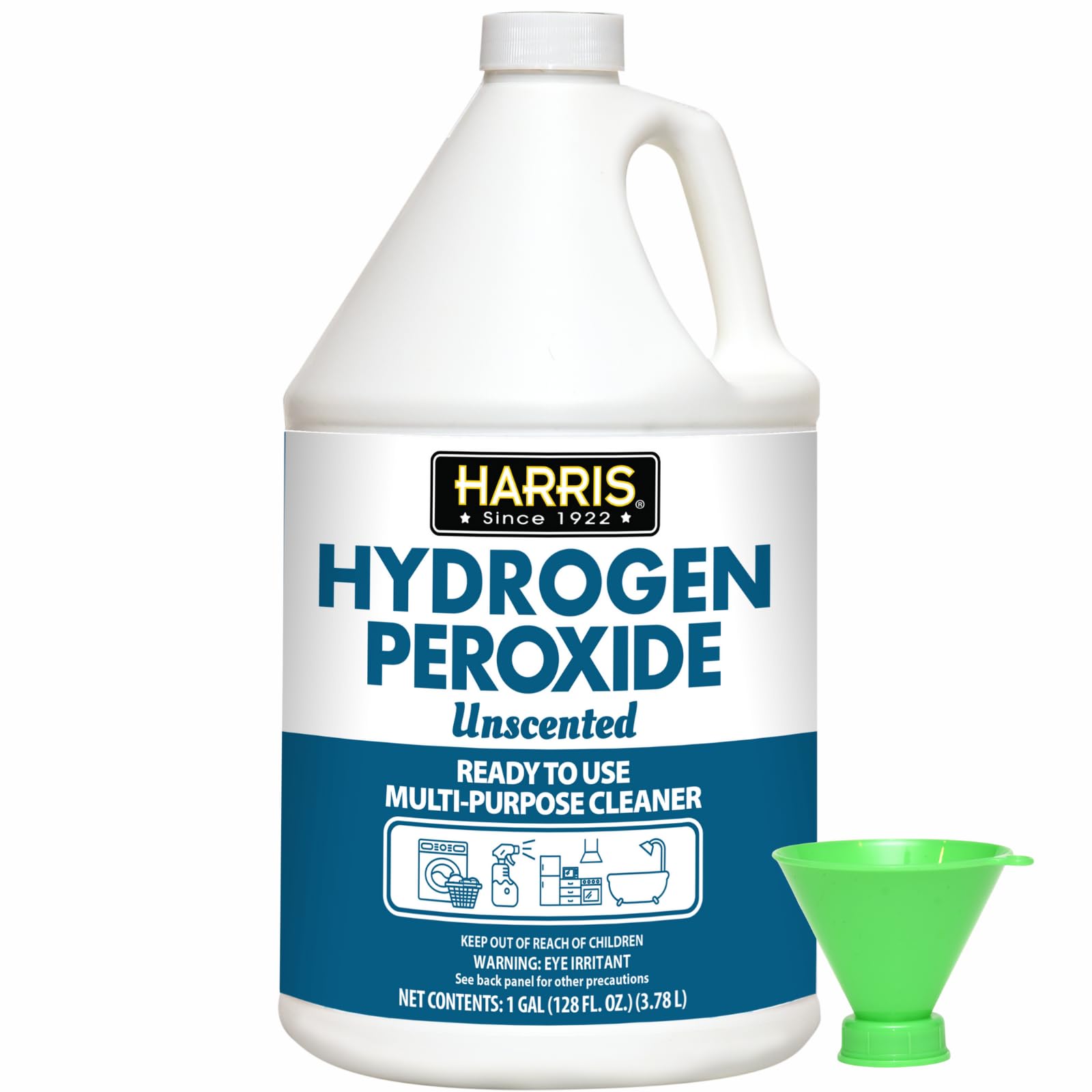Foto 1 | Peróxido De Hidrógeno Harris  3 8 Litros  Listo Para Usar Para La Limpieza Del Hogar - Venta Internacional.