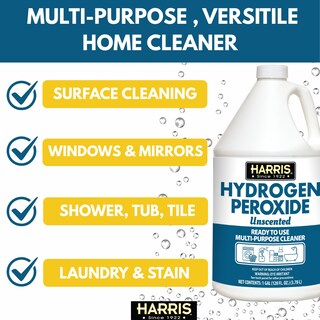 Foto 2 | Peróxido De Hidrógeno Harris 3 8 Litros Listo Para Usar Para La Limpieza Del Hogar - Venta Internacional.