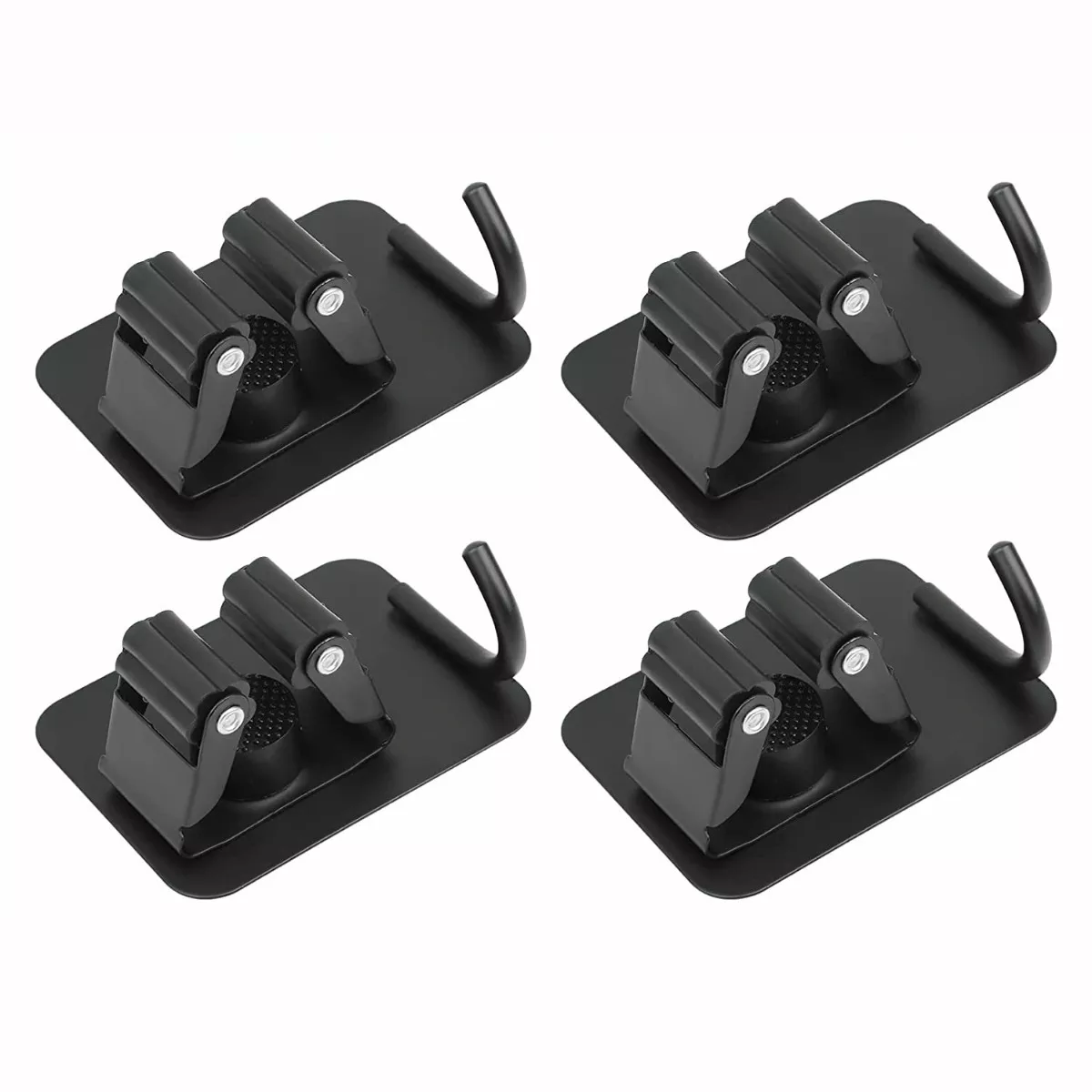 Foto 2 pulgar | 4pieza Autoadhesivo Escobas Organizador Soporte Pared Eo Safe Imports Esi-15598 Negro