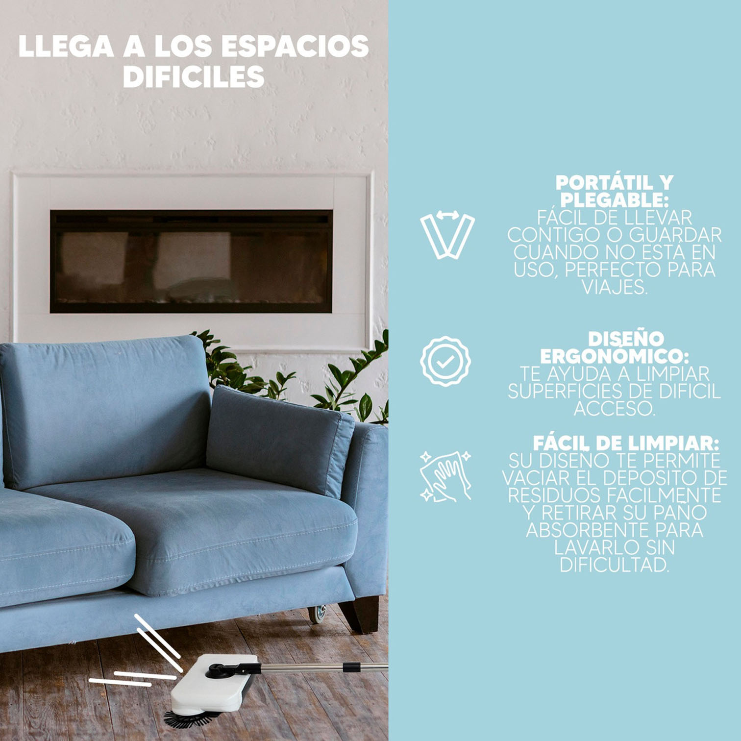 Foto 5 | Escoba Barredora Jauz Improvement Para Oficina Y Hogar (j0386)