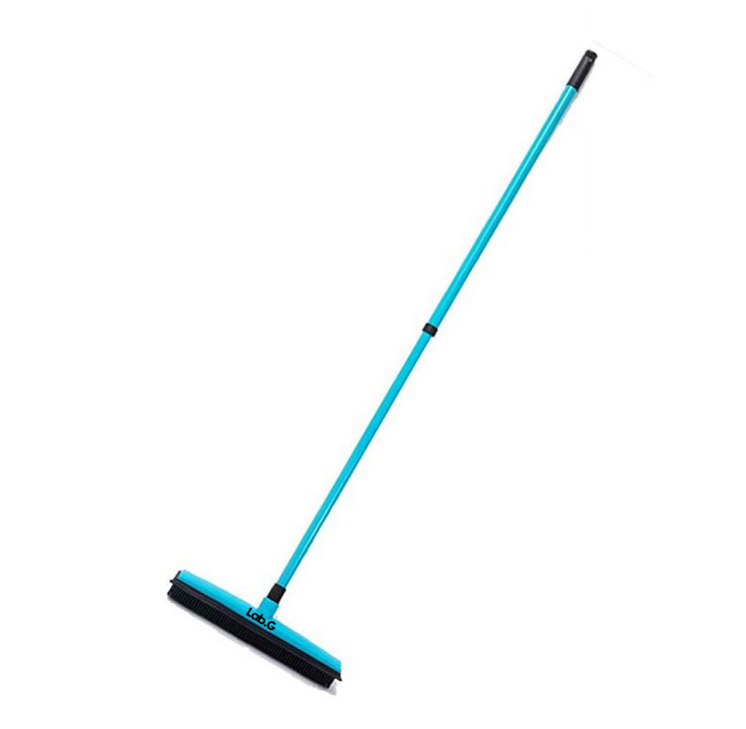 Foto 2 pulgar | Escoba Pro Lab.g 2 En 1 Cerdas De Hule Con Jalador Líquidos Y Pelo Azul Negro
