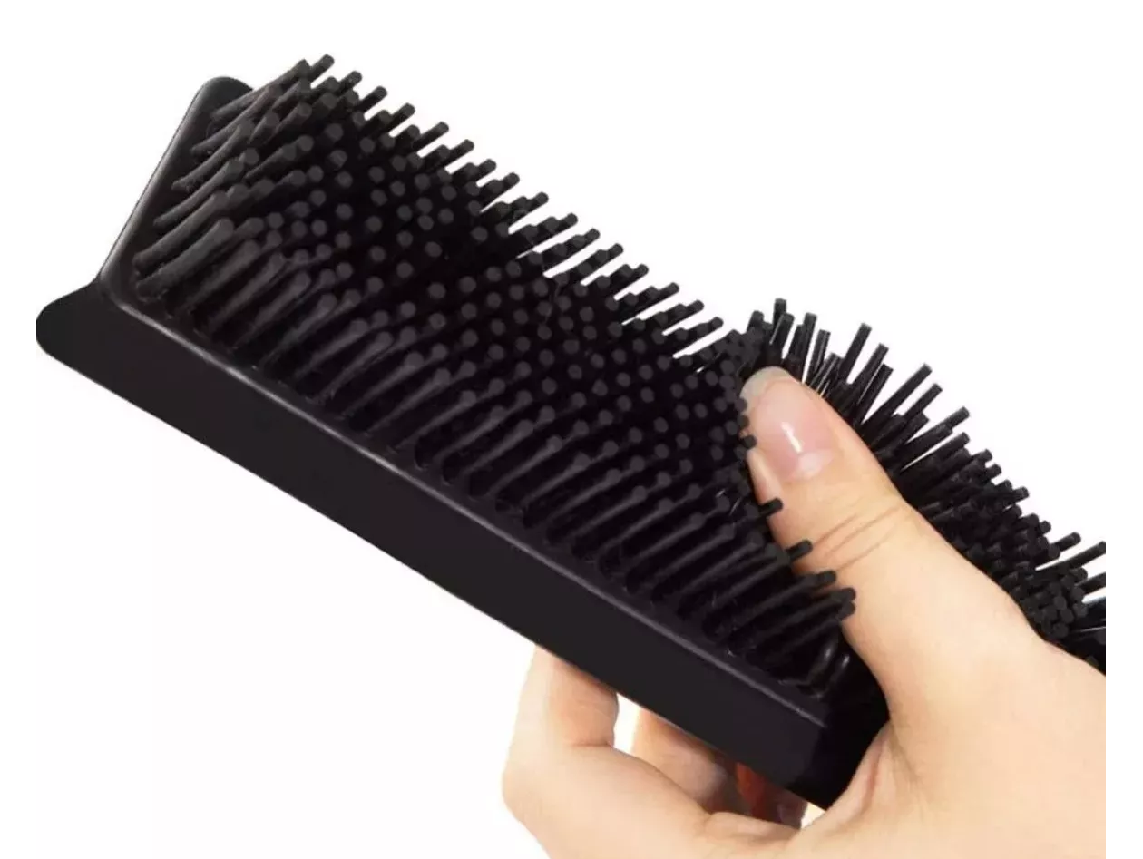 Foto 3 pulgar | Escoba Pro 2 En 1 Cerdas De Hule Belug Con Jalador Líquidos Y Pelo Azul Negro