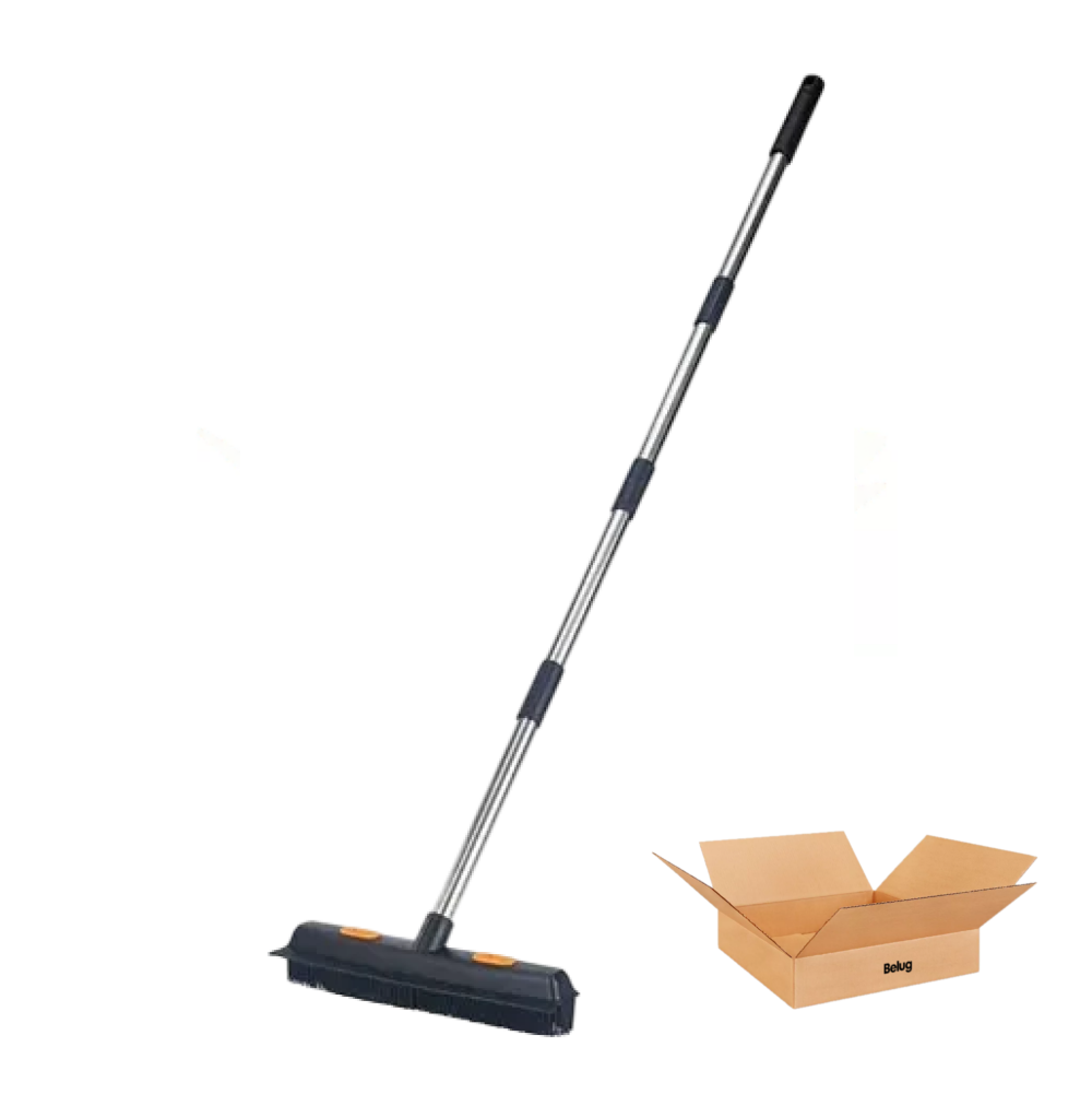 Foto 2 pulgar | Escoba Belug Pro 2 En 1 Cerdas De Hule Con Genericos De Limpieza Negro