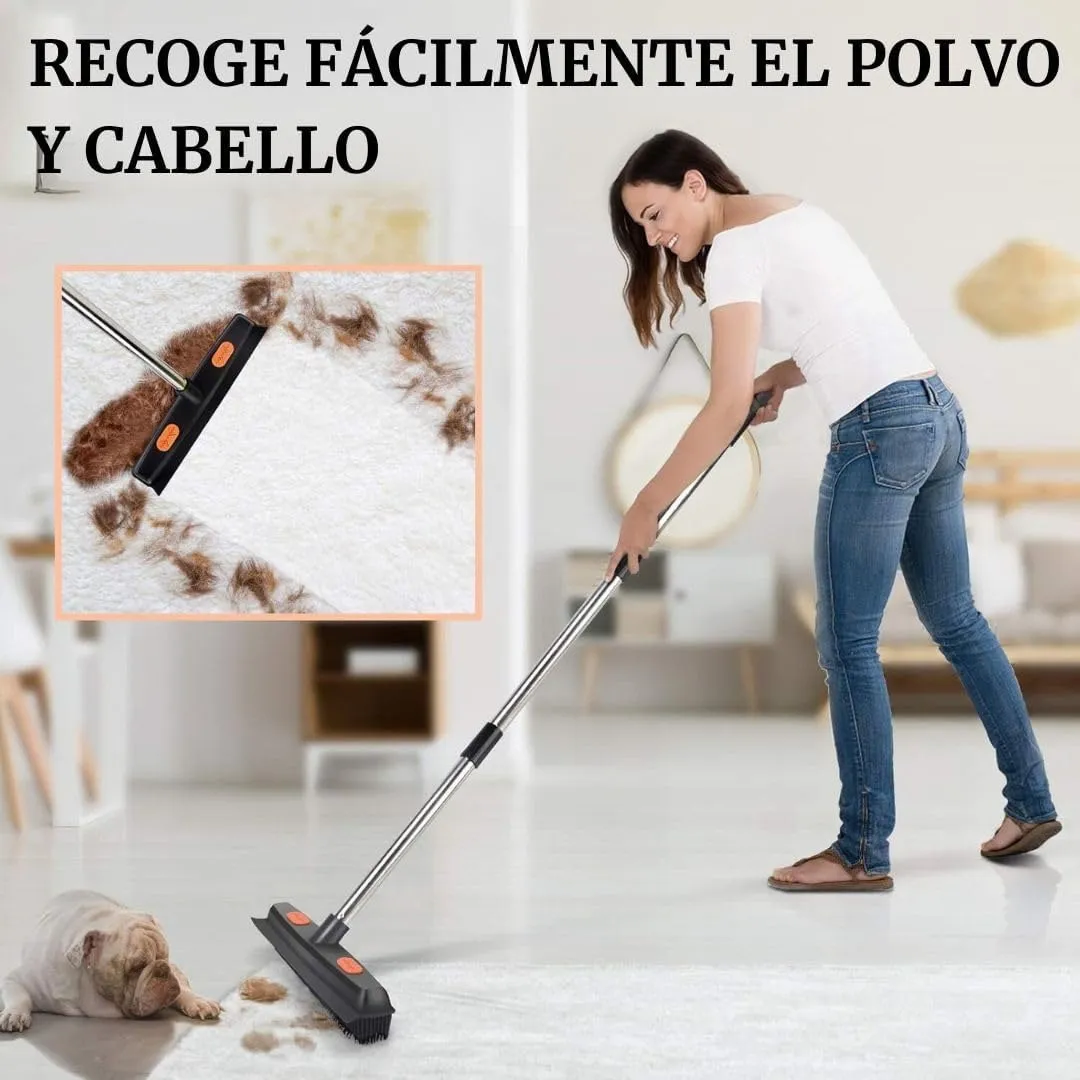 Foto 4 pulgar | Escoba Belug Pro 2 En 1 Cerdas De Hule Con Genericos De Limpieza Negro