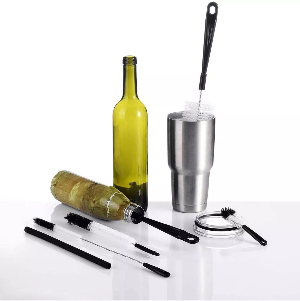 Foto 3 pulgar | 5 Cepillos de Limpieza para Botellas Belug color Blanco
