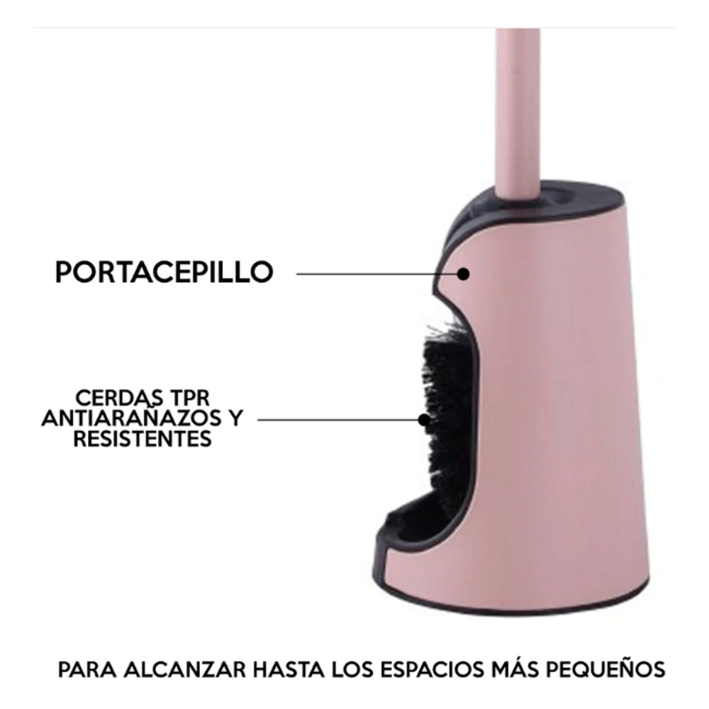 Foto 5 pulgar | Cepillo Escobetilla de Baño con Base Brang color Rosa