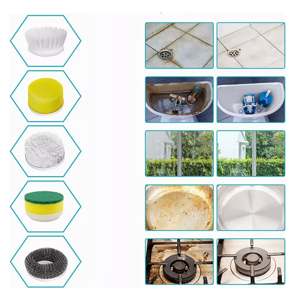 Foto 3 pulgar | Cepillo Eléctrico de Limpieza Recargable para Baño Eo Safe Imports
