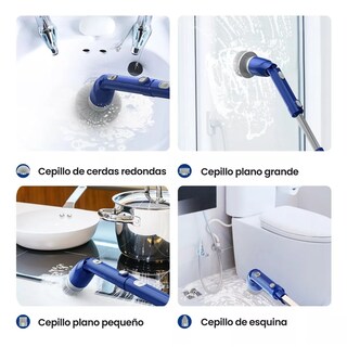 Foto 5 | Cepillo Eléctrico De Limpieza Recargable Para Baño Y Cocina Eo Safe Imports Esi-13628 Azul